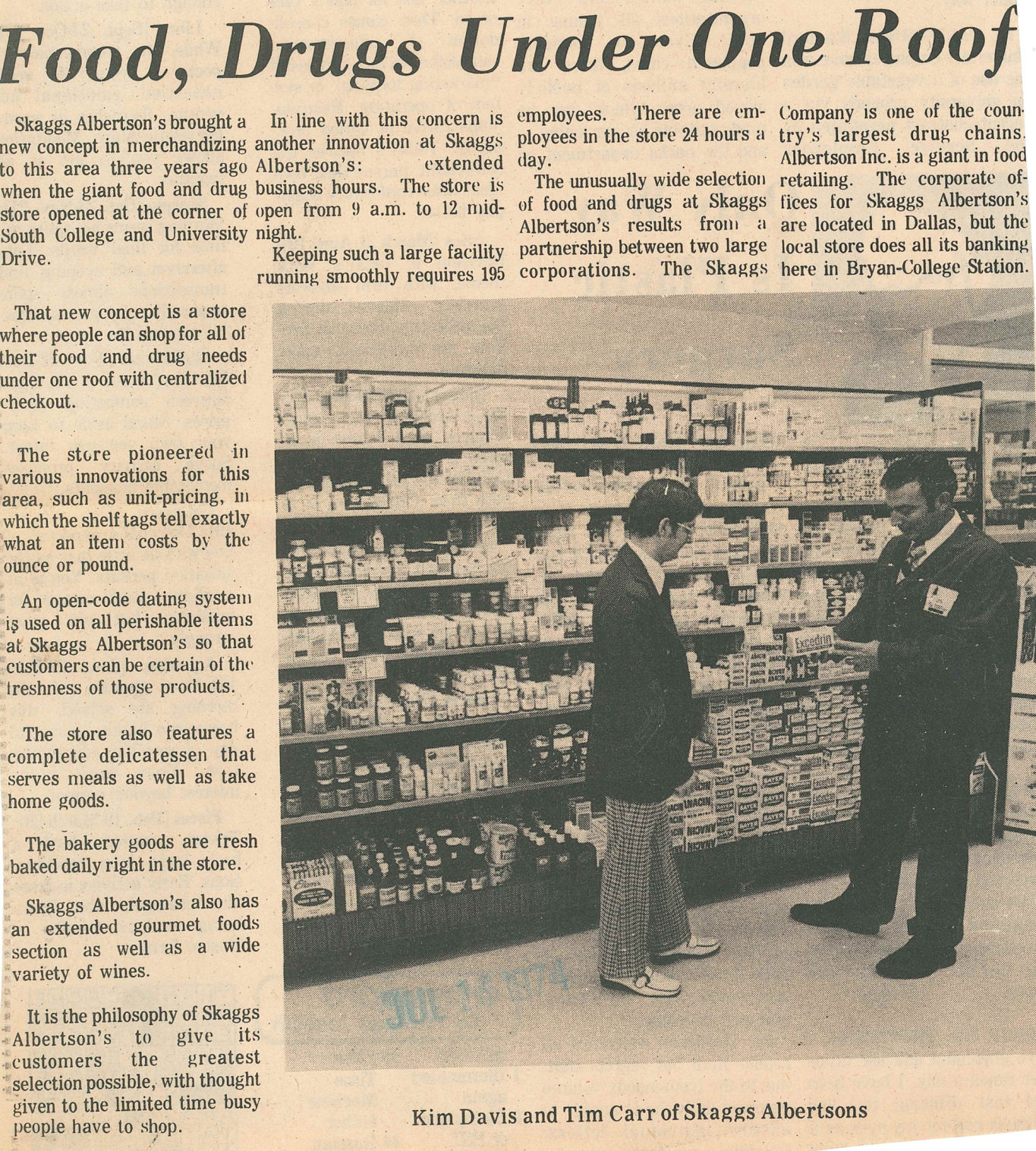 The Eagle Archives: Skaggs Albertsons